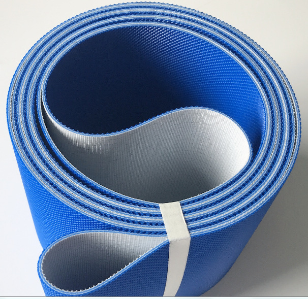 蓝色食品级PVC砖石花纹输送带(图2)