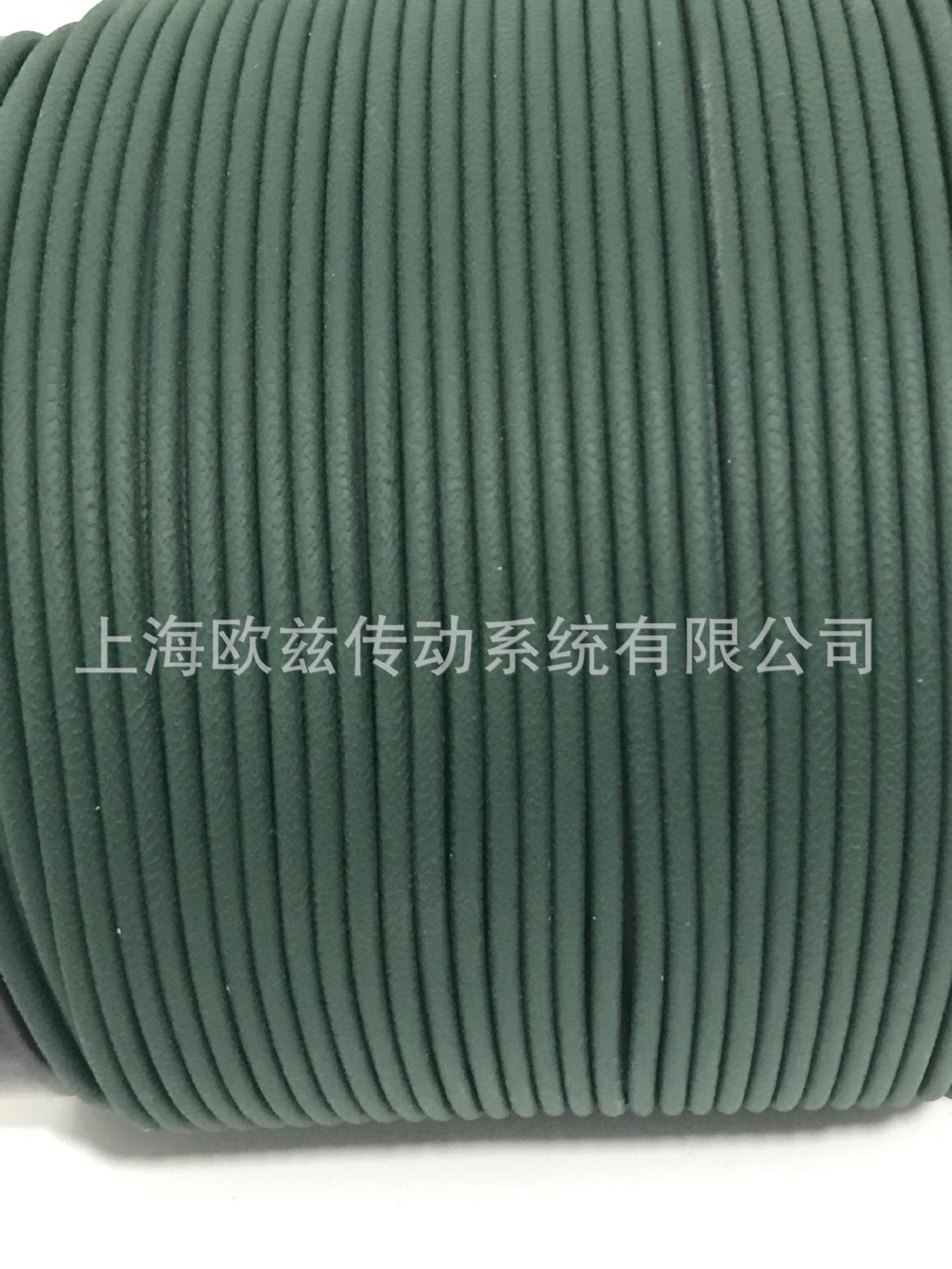 西格林SIEGLING（原装进口）-3mm粗面绿色PU圆带(图2)